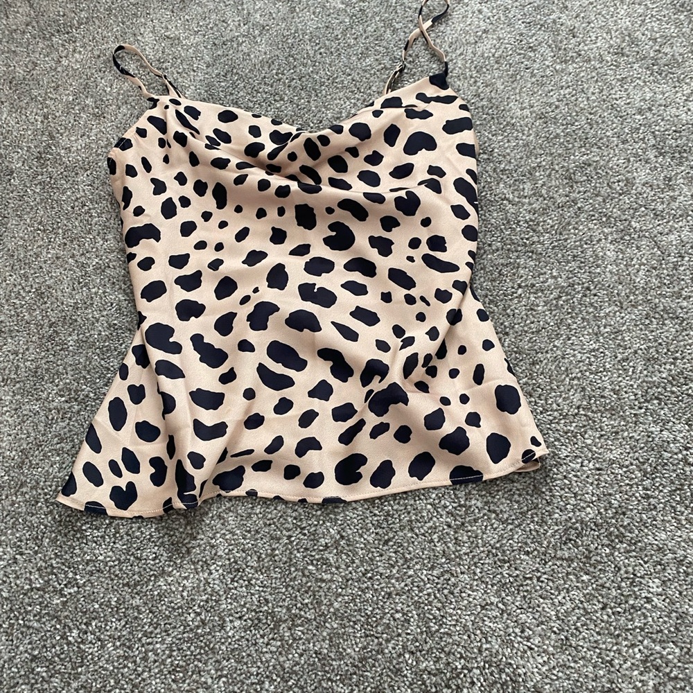 Animal print tank top
